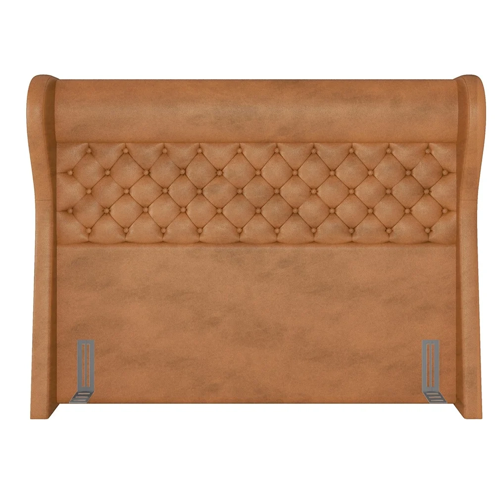 Cabeceira Cama Box Casal 140cm Trinidad Z37 Sintético Caramelo - Mpozenato