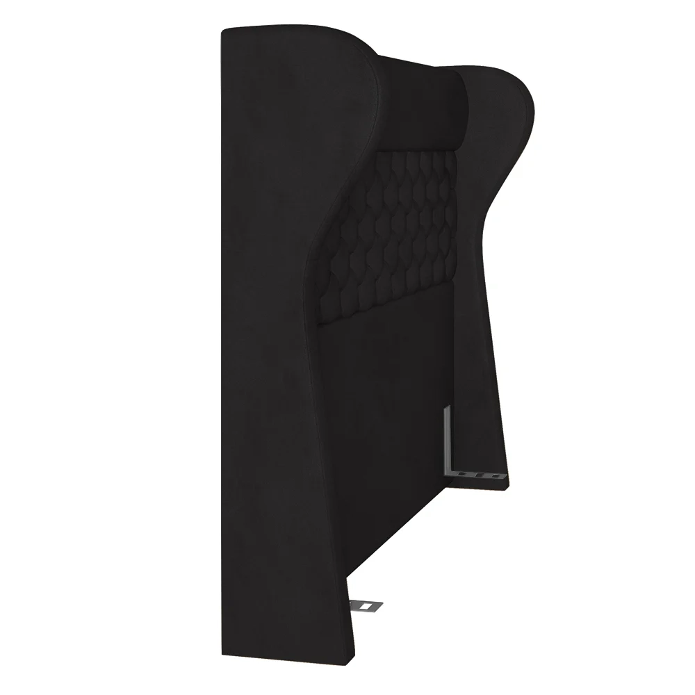 Cabeceira Cama Box Casal 140cm Trinidad Z37 Sintético Preto - Mpozenato