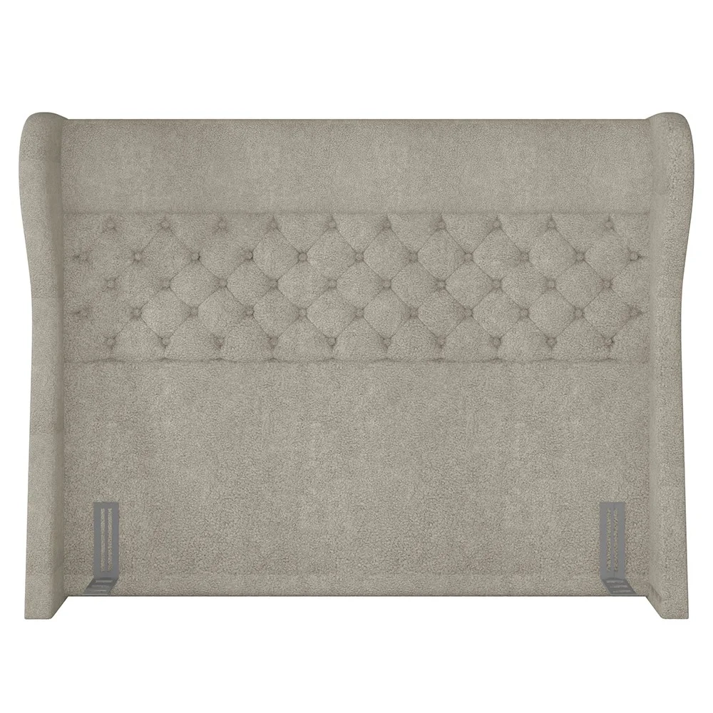 Cabeceira Cama Box Casal Queen 160cm Trinidad Z37 Boucle Cru - Mpozenato