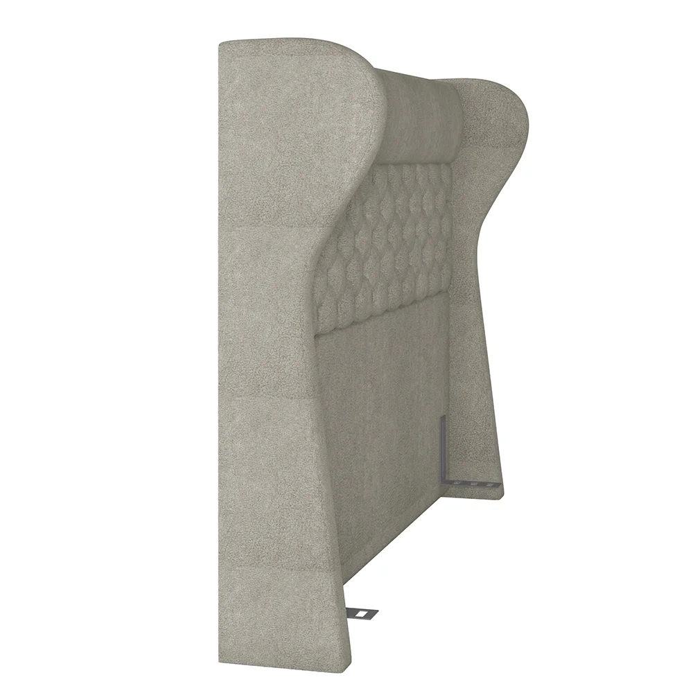 Cabeceira Cama Box Casal Queen 160cm Trinidad Z37 Boucle Cru - Mpozenato