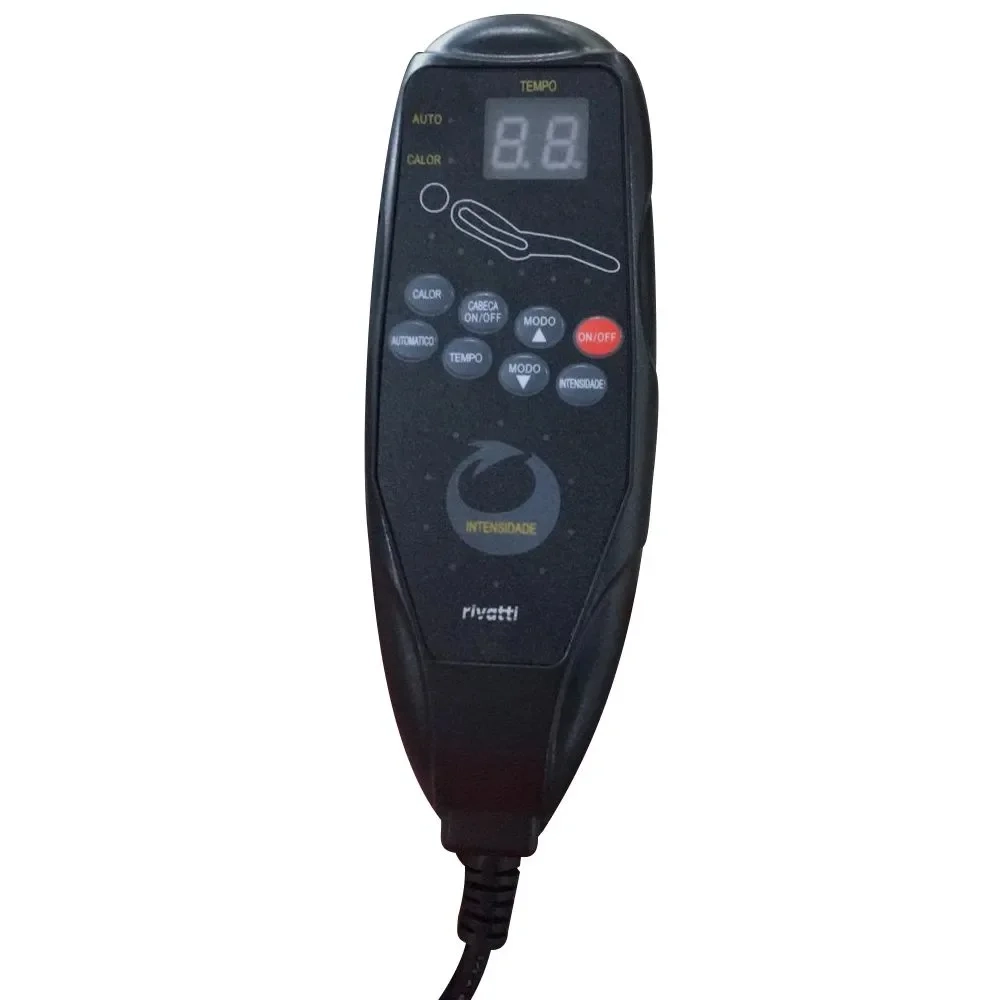 Poltrona do Papai Massageadora Elétrica com Puff Louis R02 Sintético Marrom - Mpozenato