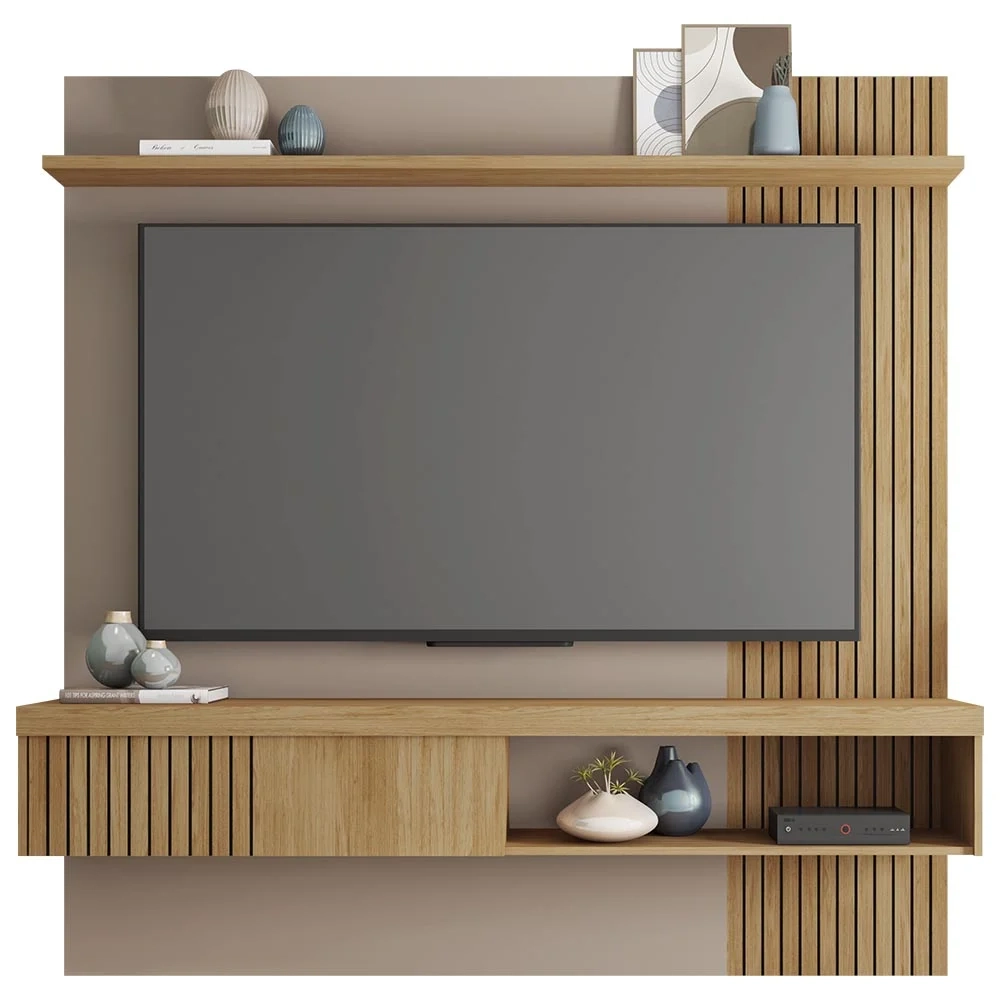 Painel para TV Suspenso 65 Pol. Helen C01 Buriti/Fendi - Mpozenato