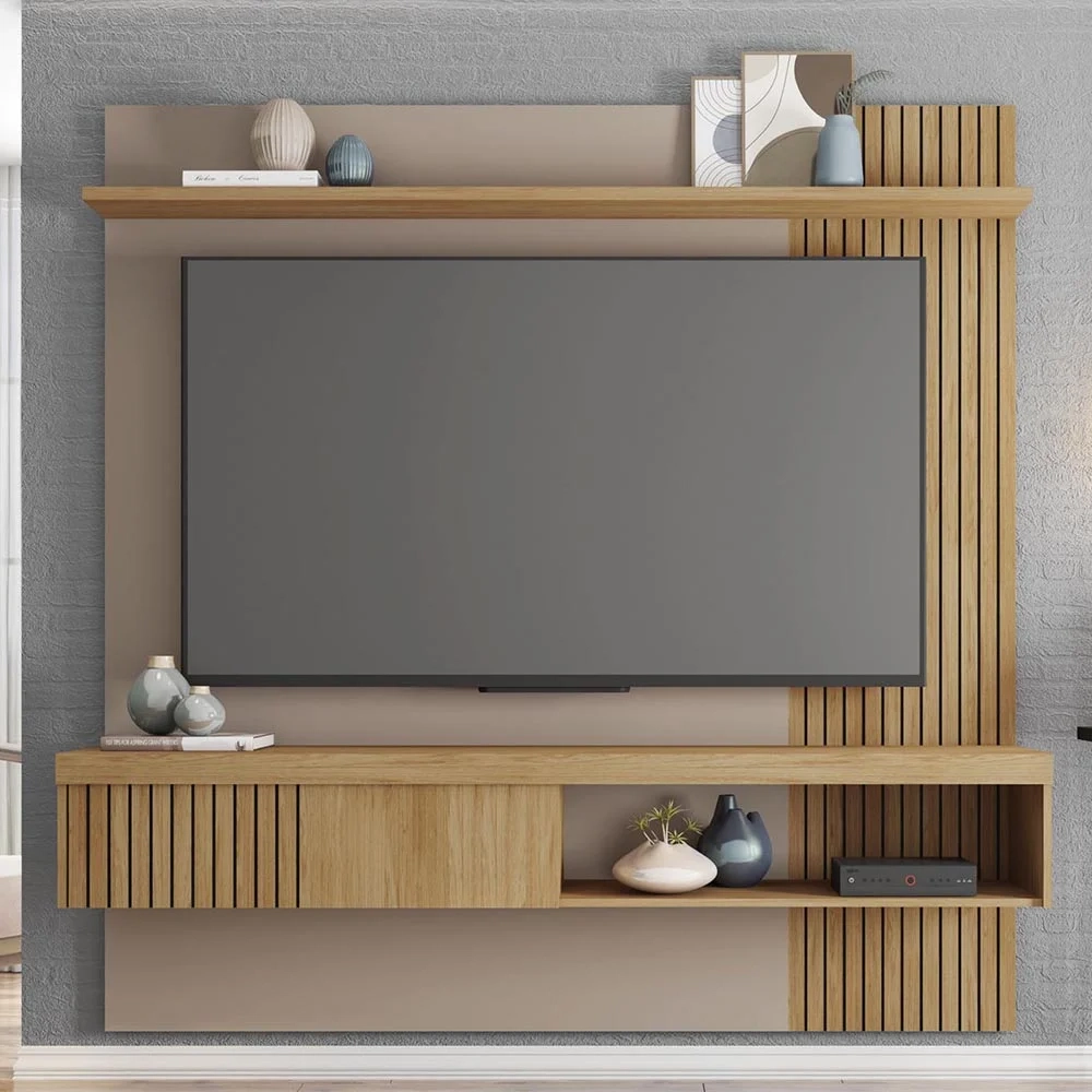 Painel para TV Suspenso 65 Pol. Helen C01 Buriti/Fendi - Mpozenato