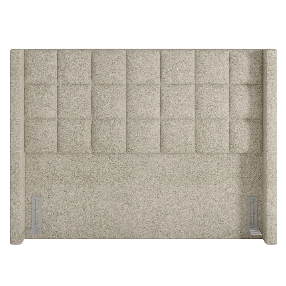 Cabeceira Cama Box Casal 140cm Pisa Z37 Boucle Cru - Mpozenato