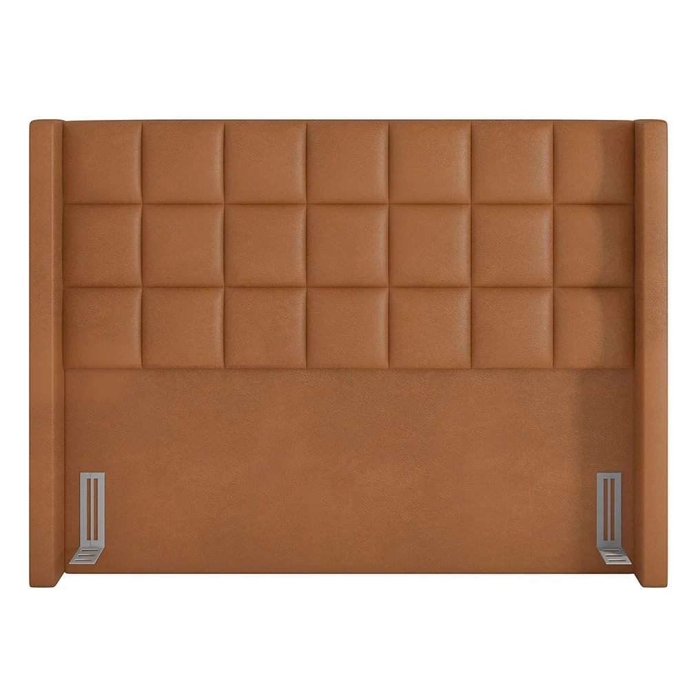 Cabeceira Cama Box Casal 140cm Pisa Z37 Sintético Caramelo - Mpozenato