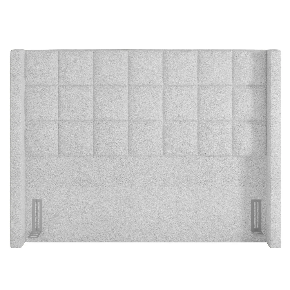 Cabeceira Cama Box Queen 160cm Pisa Z37 Boucle Branco - Mpozenato