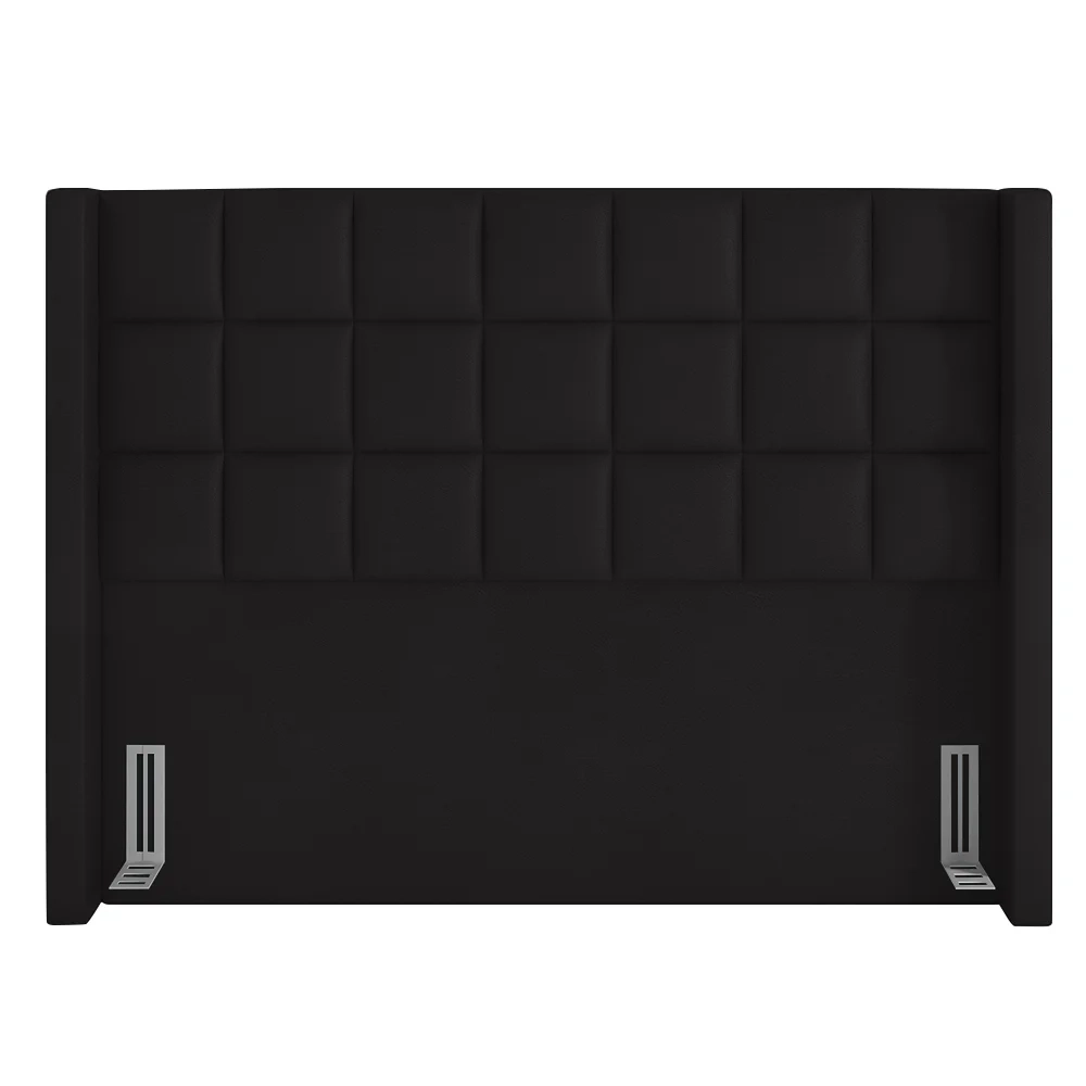 Cabeceira Cama Box King 195cm Pisa Z37 Sintético Preto - Mpozenato