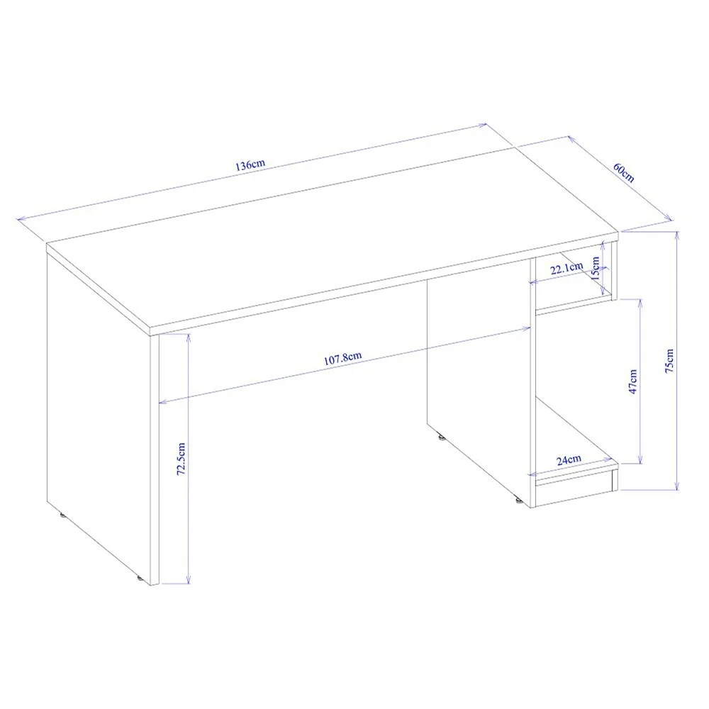 Mesa Para Computador Notebook Gamer 136cm Player F02 Preto/Vermelho - Mpozenato