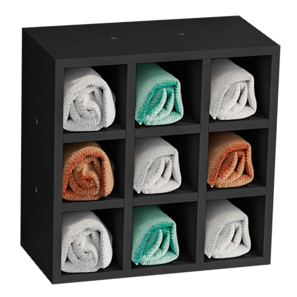 Nichos Decorativo Porta Toalha Salão Kit 2 Preto - AJL Móveis