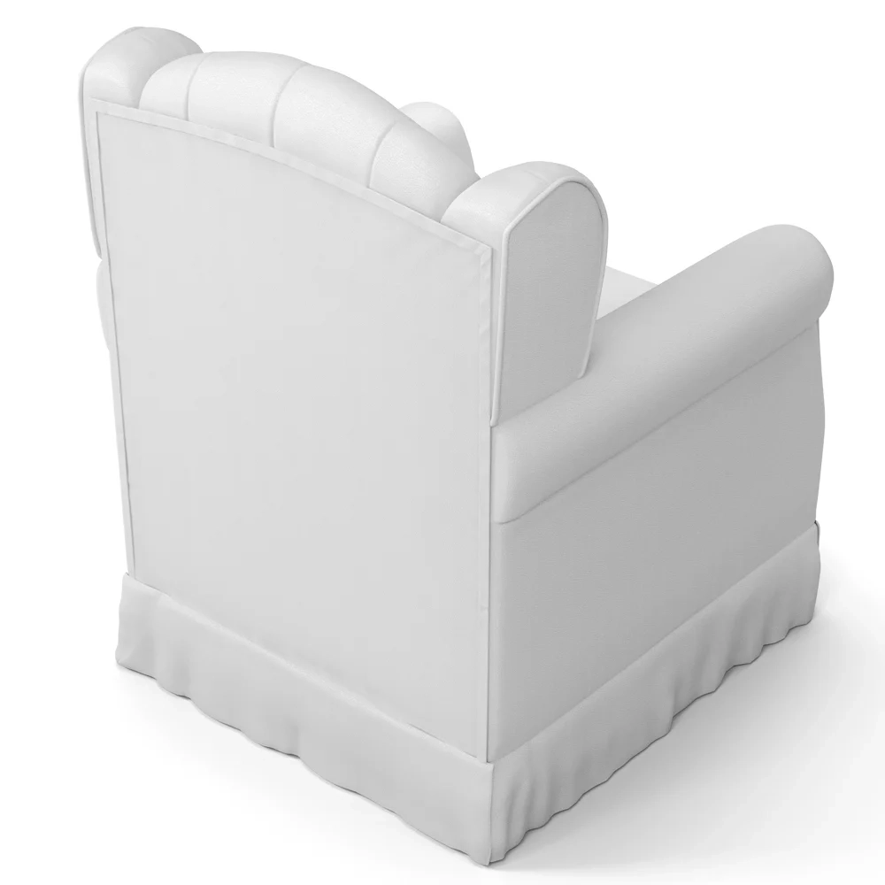 Poltrona de Amamentação Balanço com Puff Letícia e Multiuso Bella Branco - Phoenix