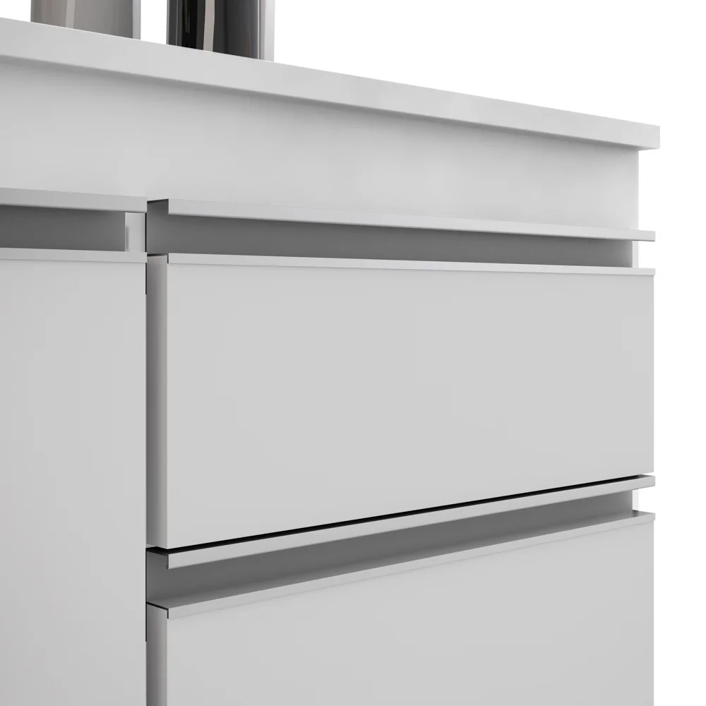 Cozinha Modulada 6 Módulos Composição 8 Branco - Lumil Móveis