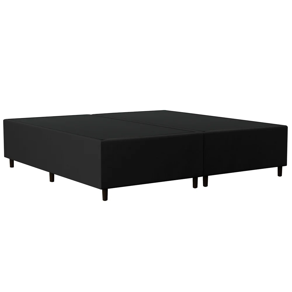 Base Cama Box Casal Queen 158cm Bipartido Hit Z04 Suede Preto - Mpozenato
