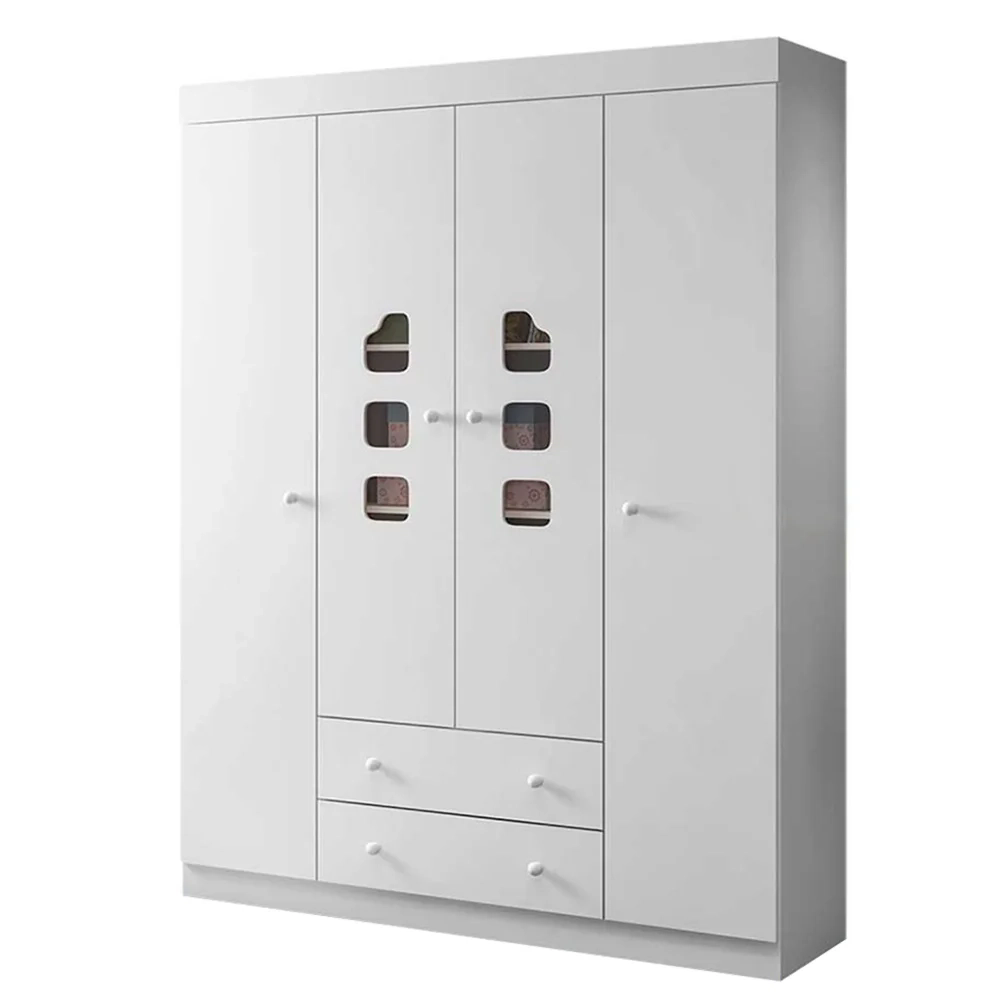 Guarda Roupa e Cômoda Infantil Livia Branco - Phoenix