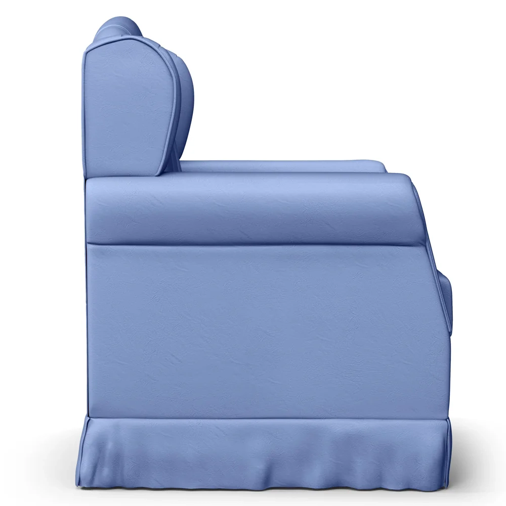 Poltrona de Amamentação Balanço Lucy Z39 Sintético Azul - Mpozenato