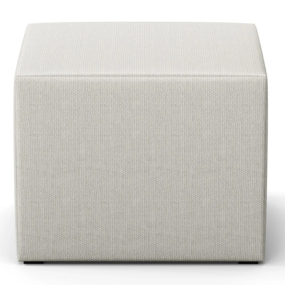 Poltrona de Amamentação Pés Madeira e Puff Lucy Z39  Linho Off White - Mpozenato