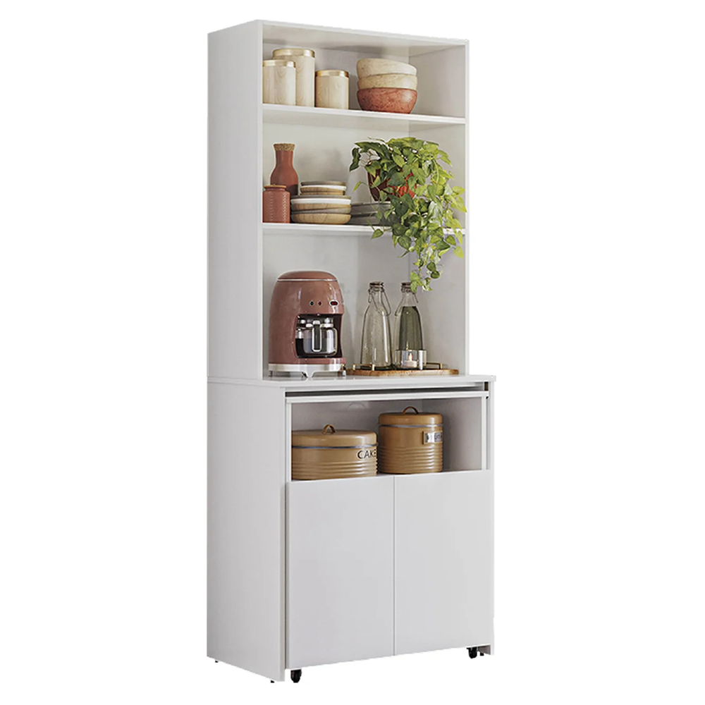 Mesa Bancada Gourmet Para Cozinha Salt Branco Z06 - Mpozenato