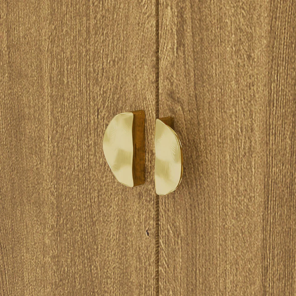 Guarda Roupa Cômoda Com Espelho 120cm Cristal Nature - Vila Rica