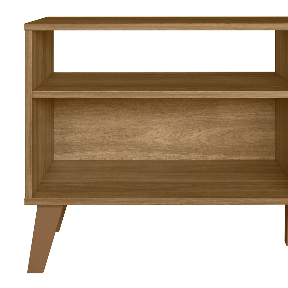 Rack Bancada Para TV 50 Pol 115cm Roby Nature/Off Z49 - Mpozenato