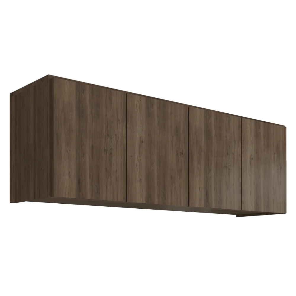 Armário de Cozinha Aéreo 118cm 4 Portas Monna Freijó Z34  - Mpozenato