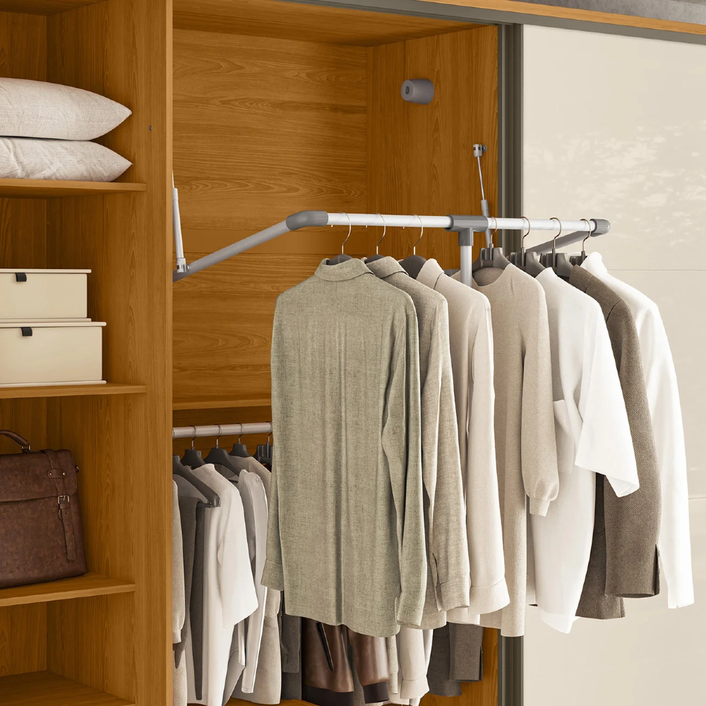 Guarda Roupa Casal 278cm 2 Portas 4 Espelhos Mya Off/Cinamomo Z10 - Mpozenato