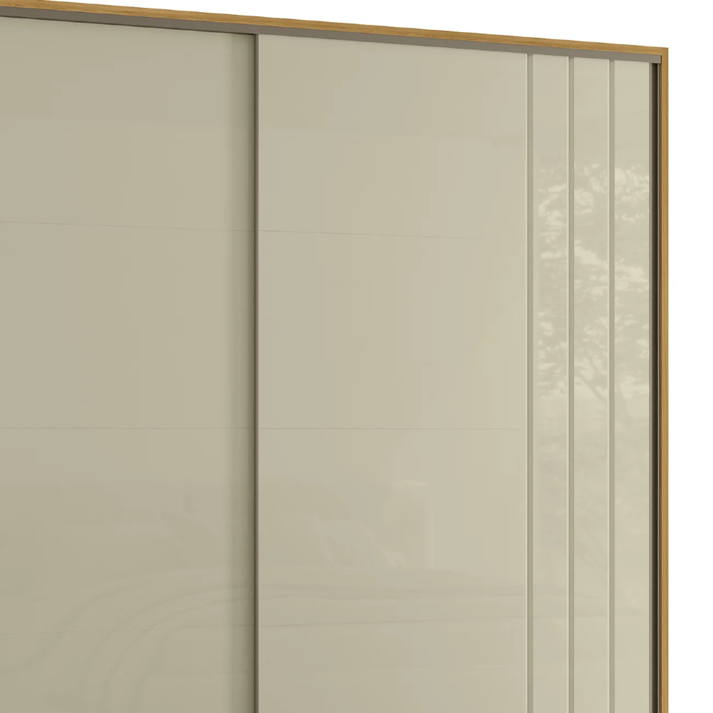 Guarda Roupa Casal 278cm Com 2 Portas Mya Opala/Cumaru Z10  - Mpozenato