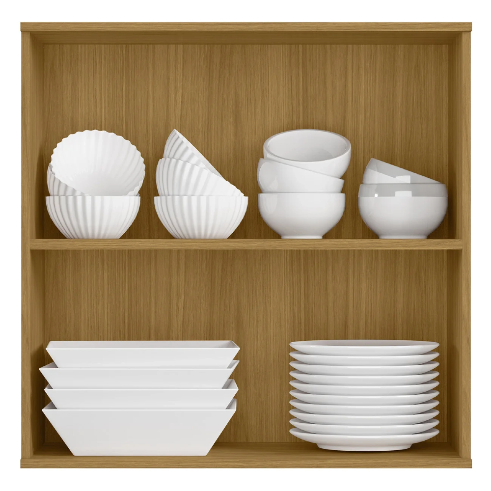 Armário de Cozinha Aéreo 80cm Rita Freijó/Off Acetinado Z44 - Mpozenato