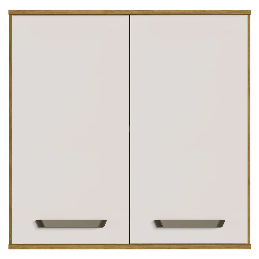 Armário de Cozinha Aéreo 80cm Rita Freijó/Off Acetinado Z44 - Mpozenato