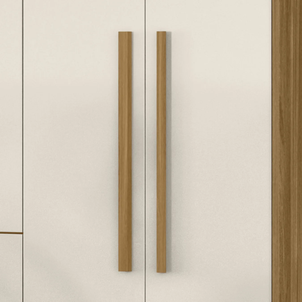 Guarda Roupa Casal 216cm 6 Portas Alabama Freijó/Off Z17     - Mpozenato