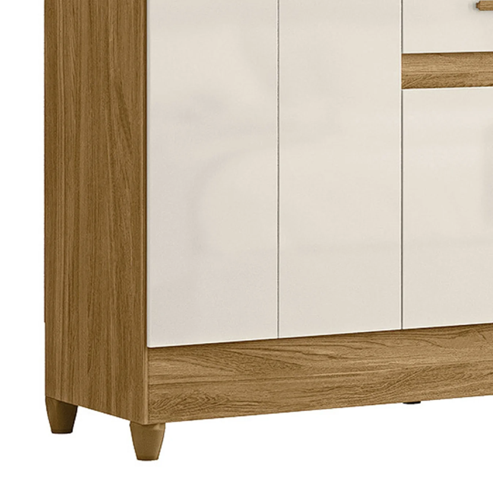 Guarda Roupa Casal 165cm 8 Portas Parla Freijó/Off Z17       - Mpozenato