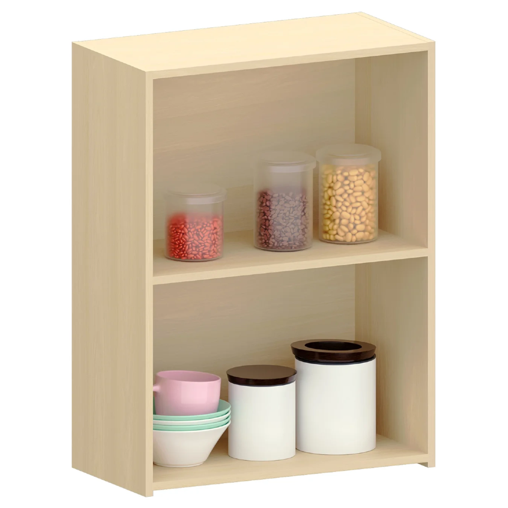 Armário de Cozinha 60cm 2 Portas Pierre Carvalho/Cinza L01 - Mpozenato