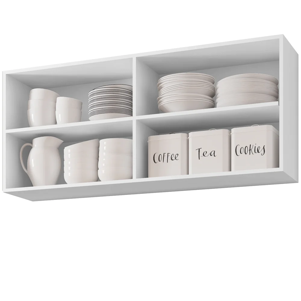 Armário Aéreo 3 Portas 120 cm Branco - AJL Móveis