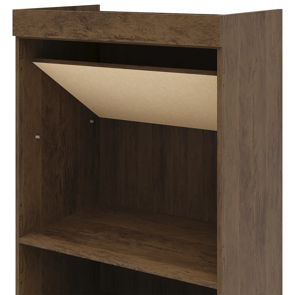 Armário Multiuso 60cm Com 2 Portas Aline Imbuia V02 - Mpozenato