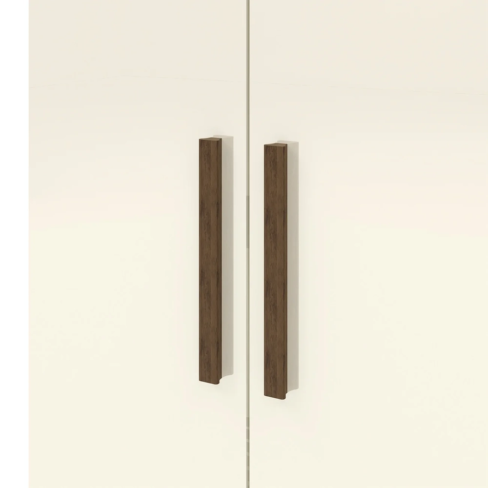 Armário Multiuso 60cm Com 2 Portas Aline Imbuia/Champanhe V02 - Mpozenato