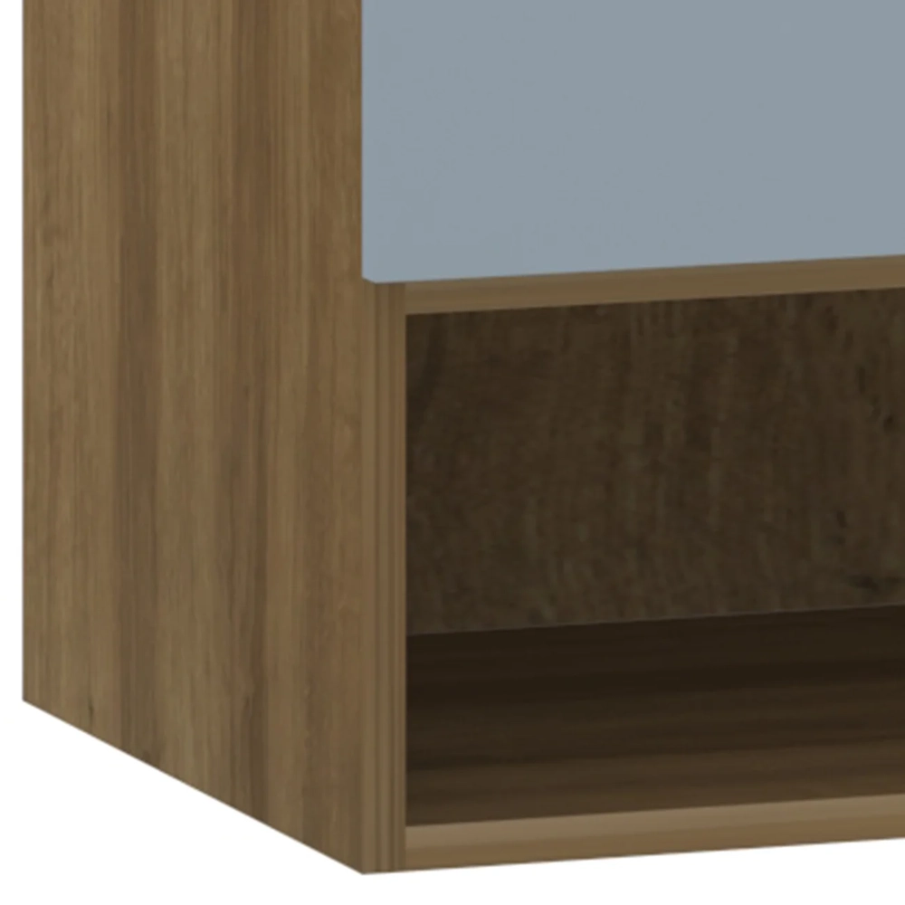 Armário Aéreo Ponte Modulado 97cm Delphi Avelã/Grey L01 - Mpozenato