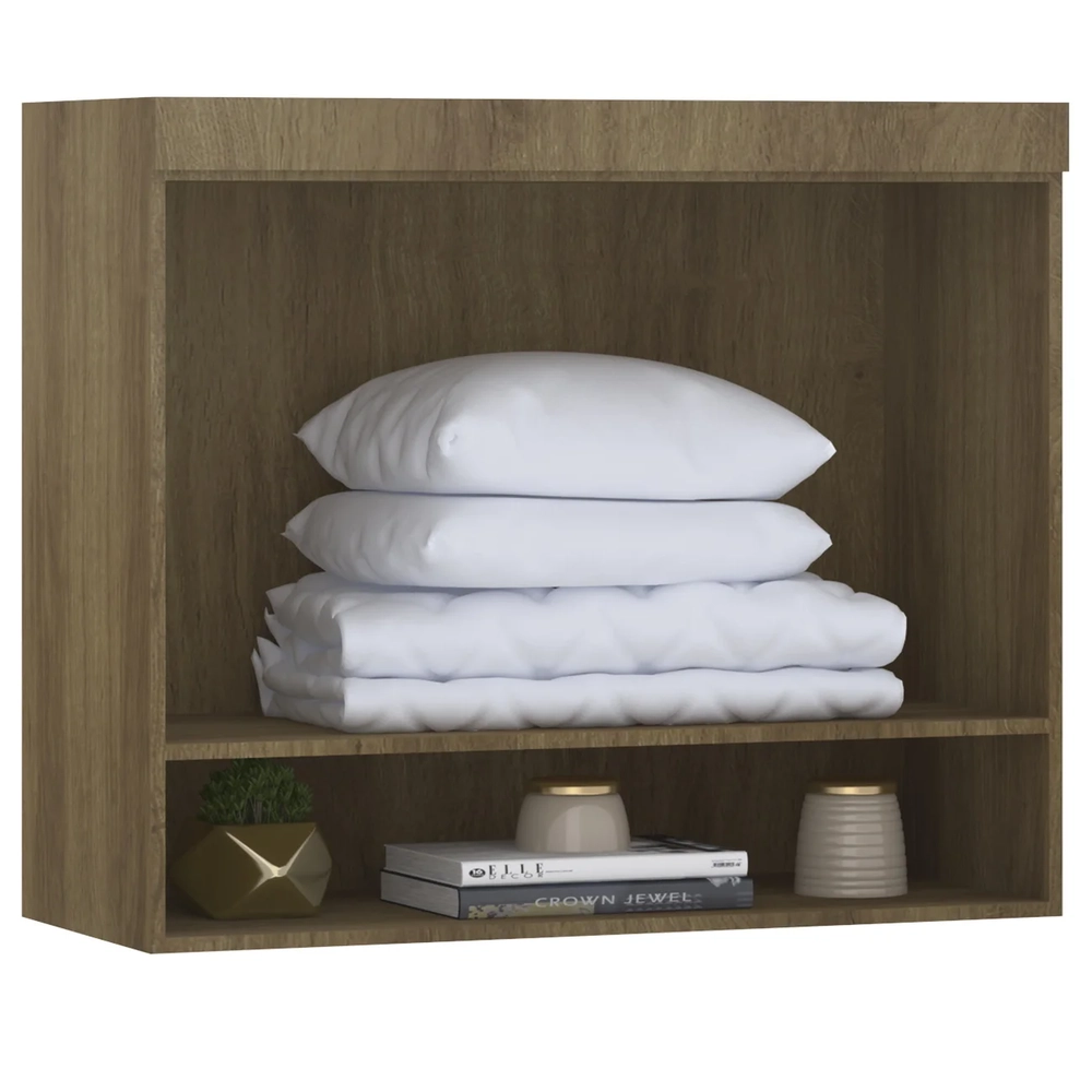 Armário Aéreo Ponte Modulado 97cm Delphi Avelã/Grey L01 - Mpozenato