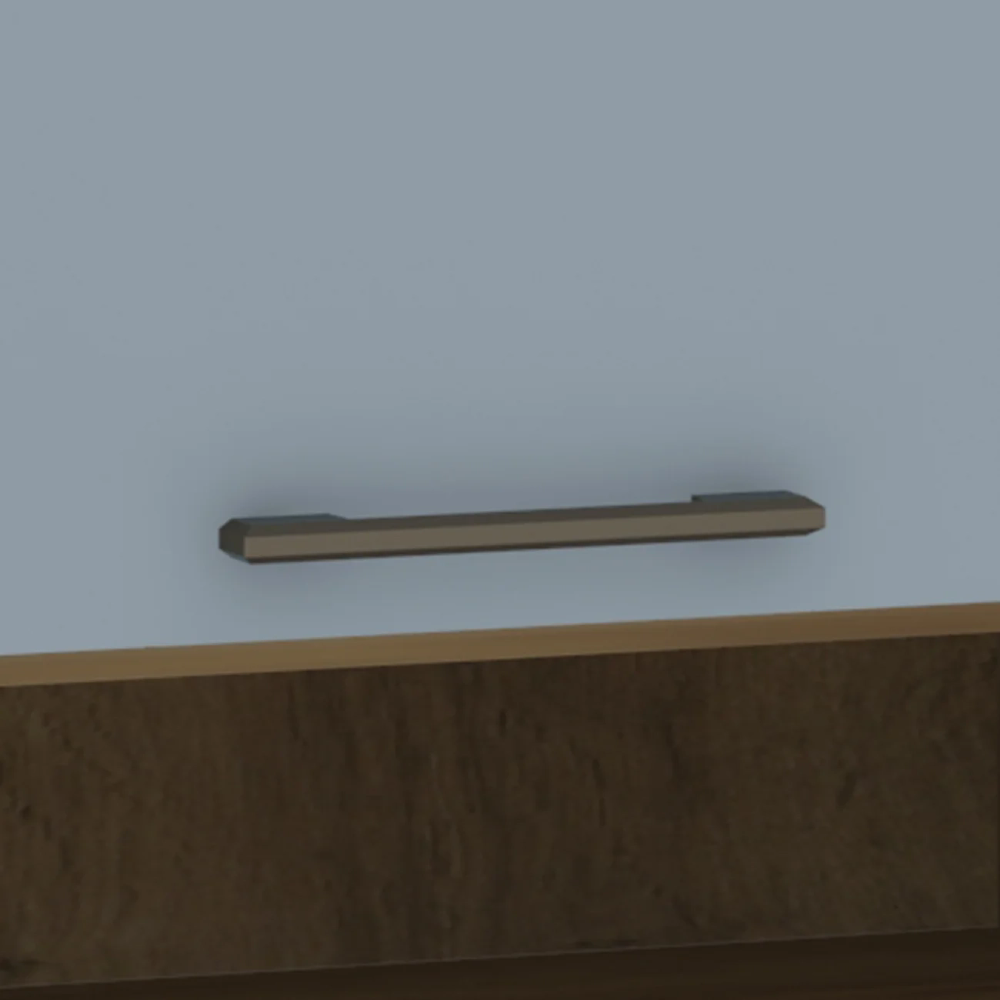 Armário Aéreo Ponte Modulado 165cm Delphi Avelã/Grey L01 - Mpozenato