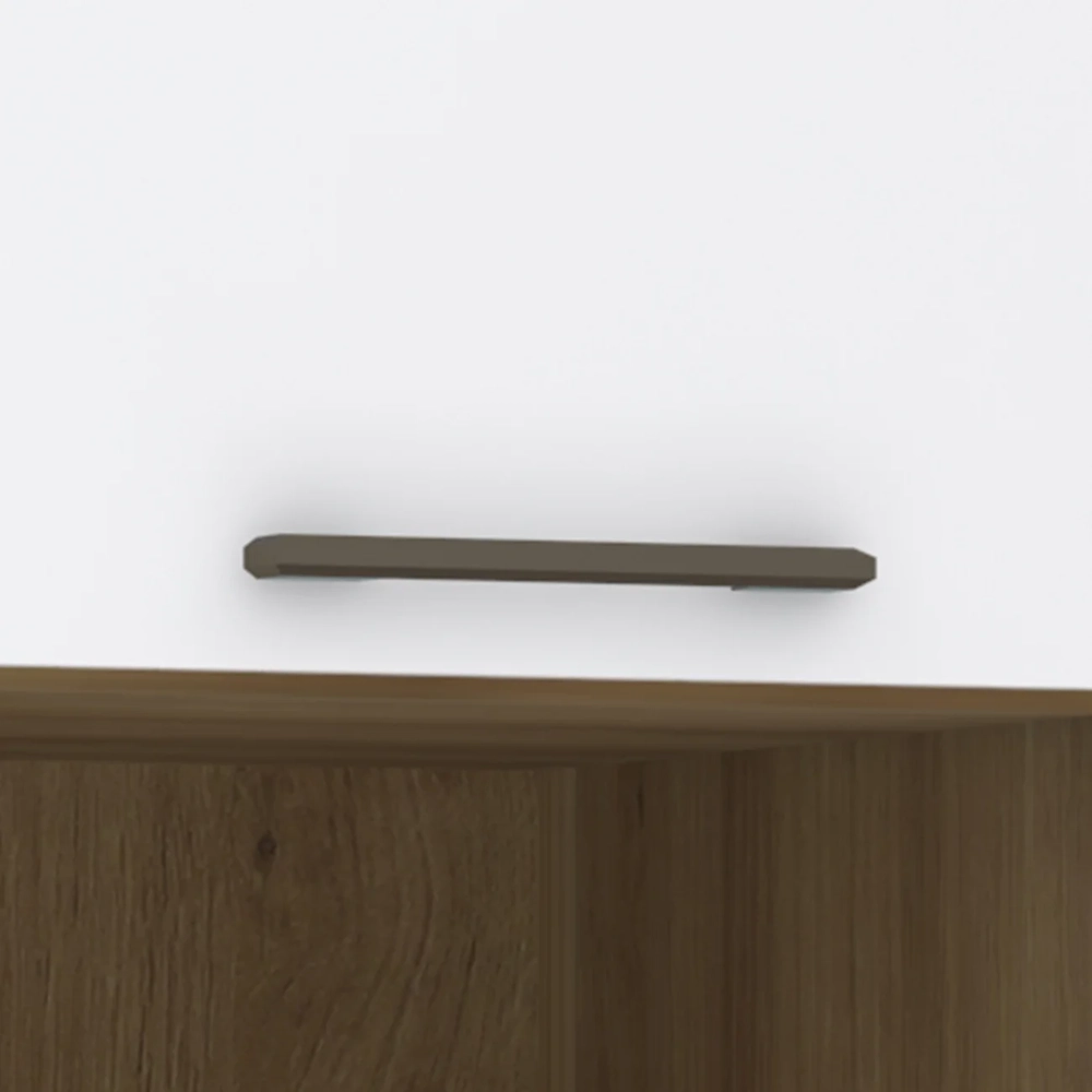 Escrivaninha Bancada Estudo Modulada 90cm Delphi Avelã/Branco L01 - Mpozenato