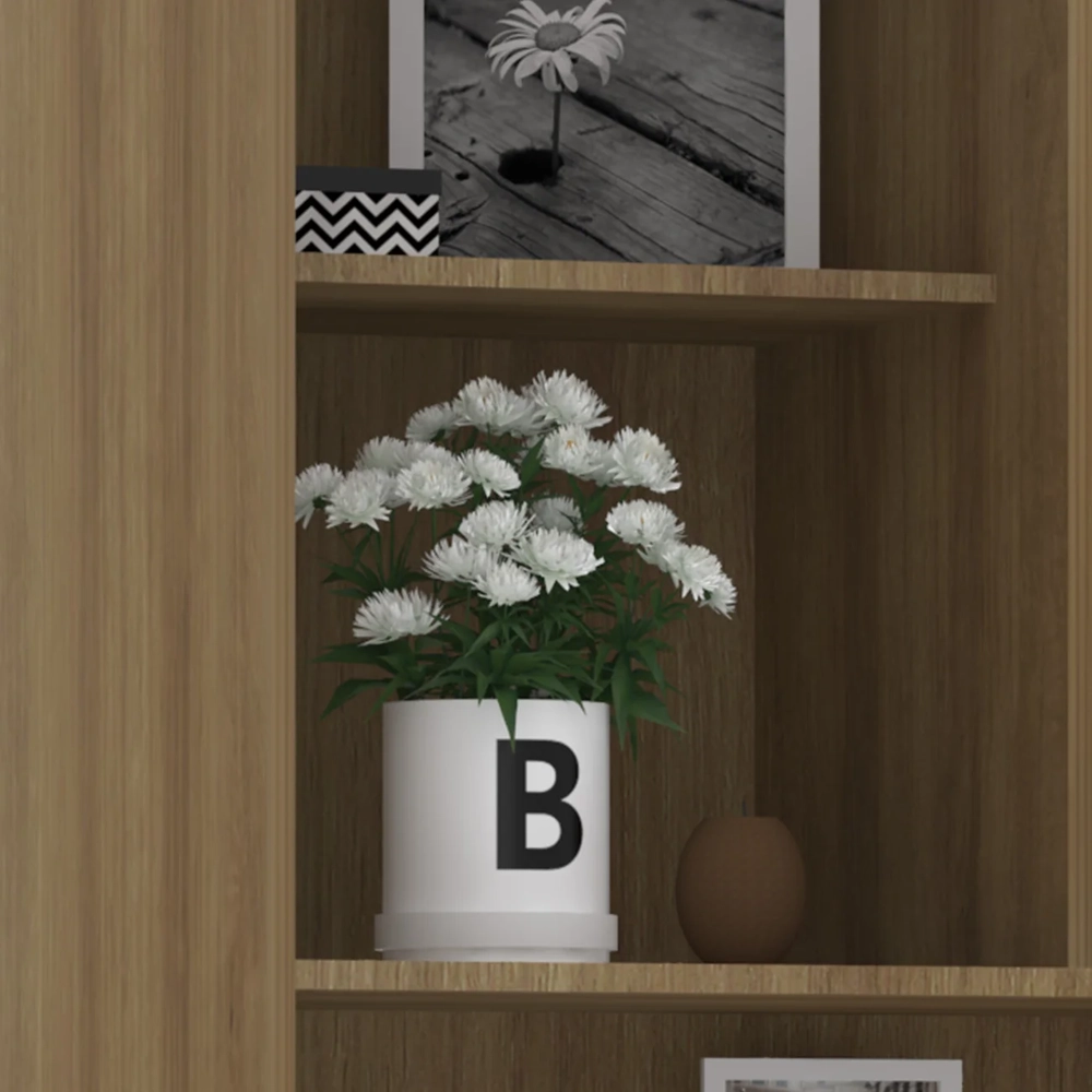 Escrivaninha Bancada Estudo Modulada 90cm Delphi Avelã/Cinnamon L01 - Mpozenato