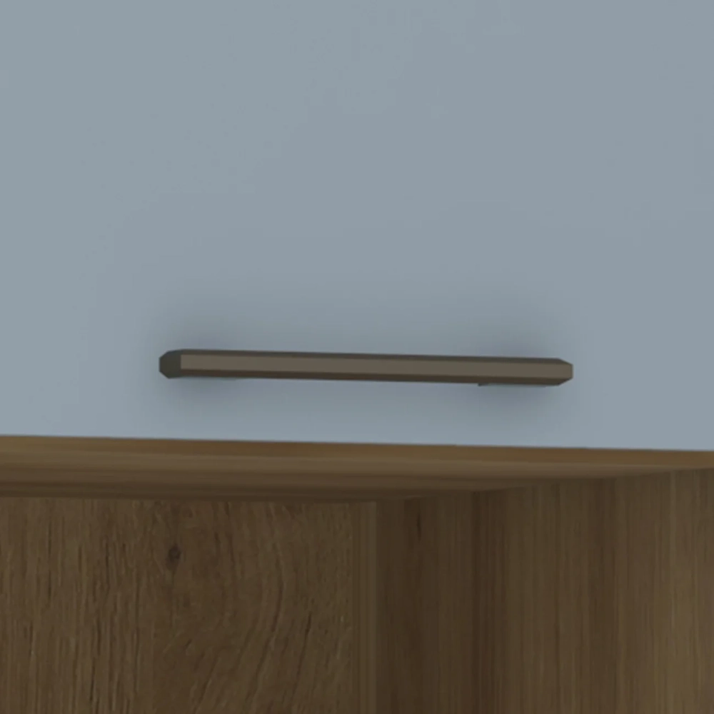 Escrivaninha Bancada Estudo Modulada 90cm Delphi Avelã/Grey L01 - Mpozenato