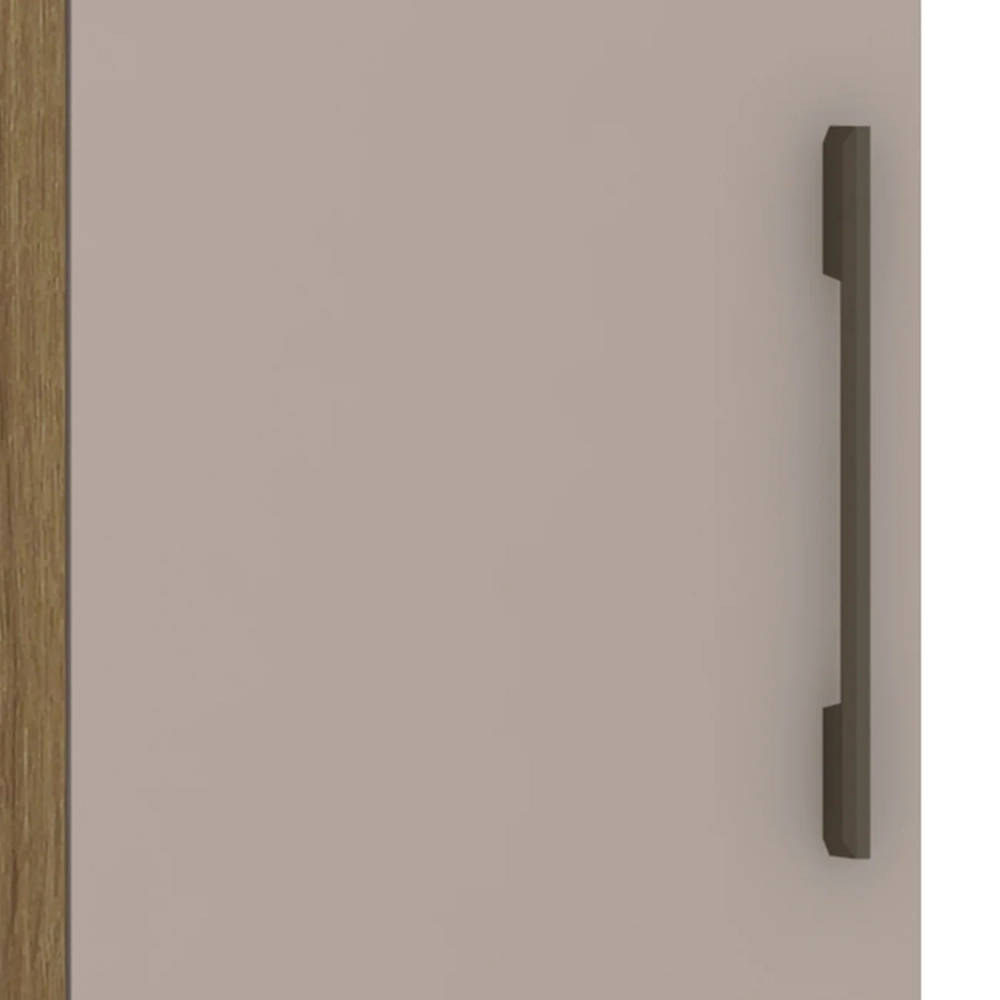 Guarda Roupa Canto Reto 90cm com 1 Porta Delphi Avelã/Cinnamon L01 - Mpozenato