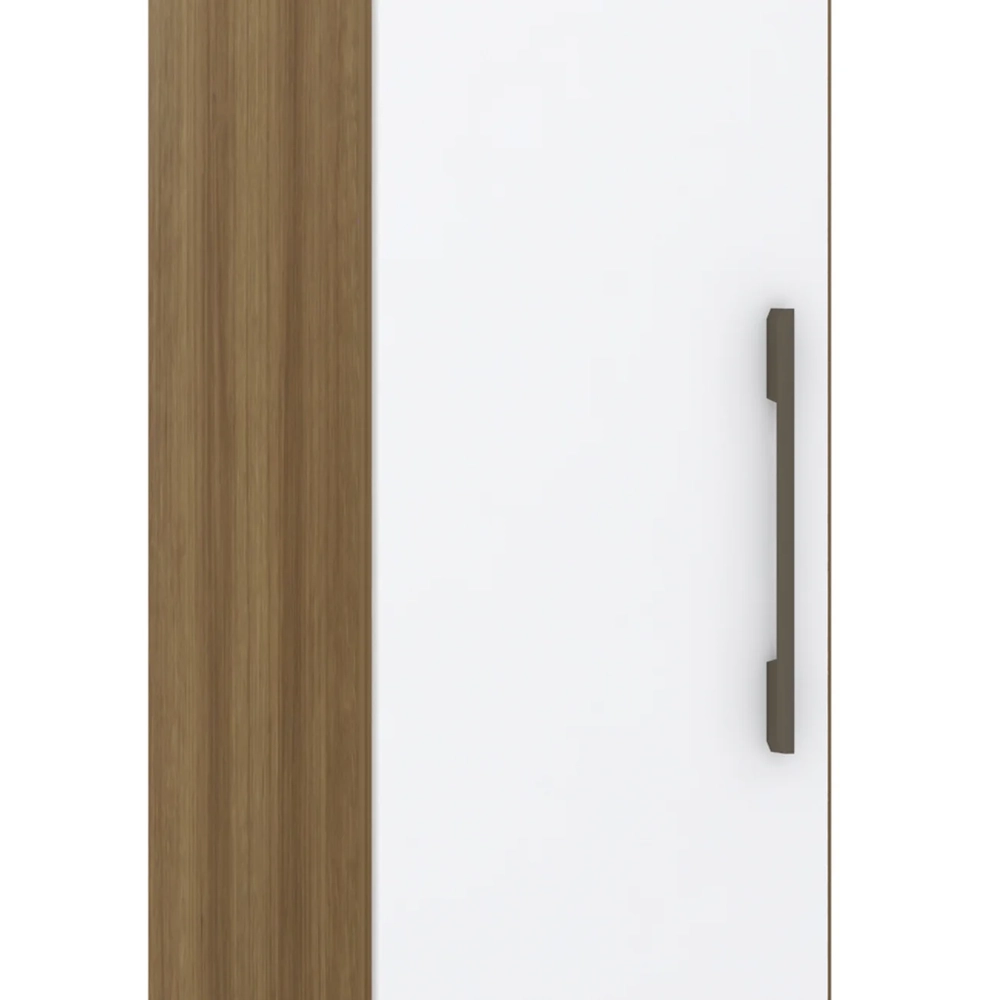Guarda Roupa Modulado 38cm com 1 Porta Delphi Avelã/Branco L01    - Mpozenato
