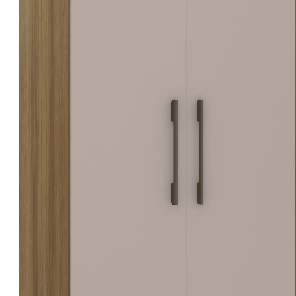 Guarda Roupa Modulado 79cm com 2 Portas Delphi Avelã/Cinnamon L01 - Mpozenato