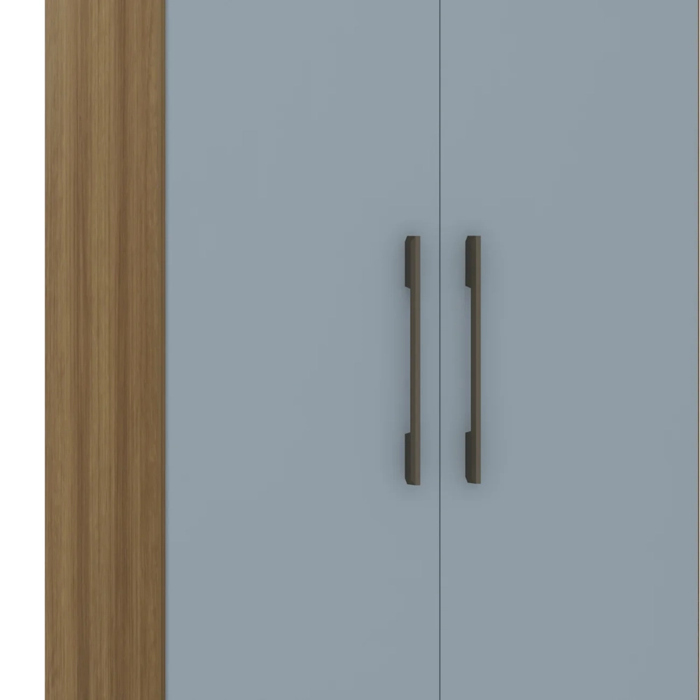 Guarda Roupa Modulado 79cm com 2 Portas Delphi Avelã/Grey L01 - Mpozenato