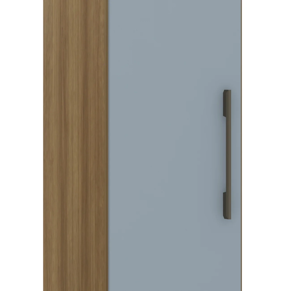 Guarda Roupa Modulado 38cm com 1 Porta Delphi Avelã/Grey L01  - Mpozenato