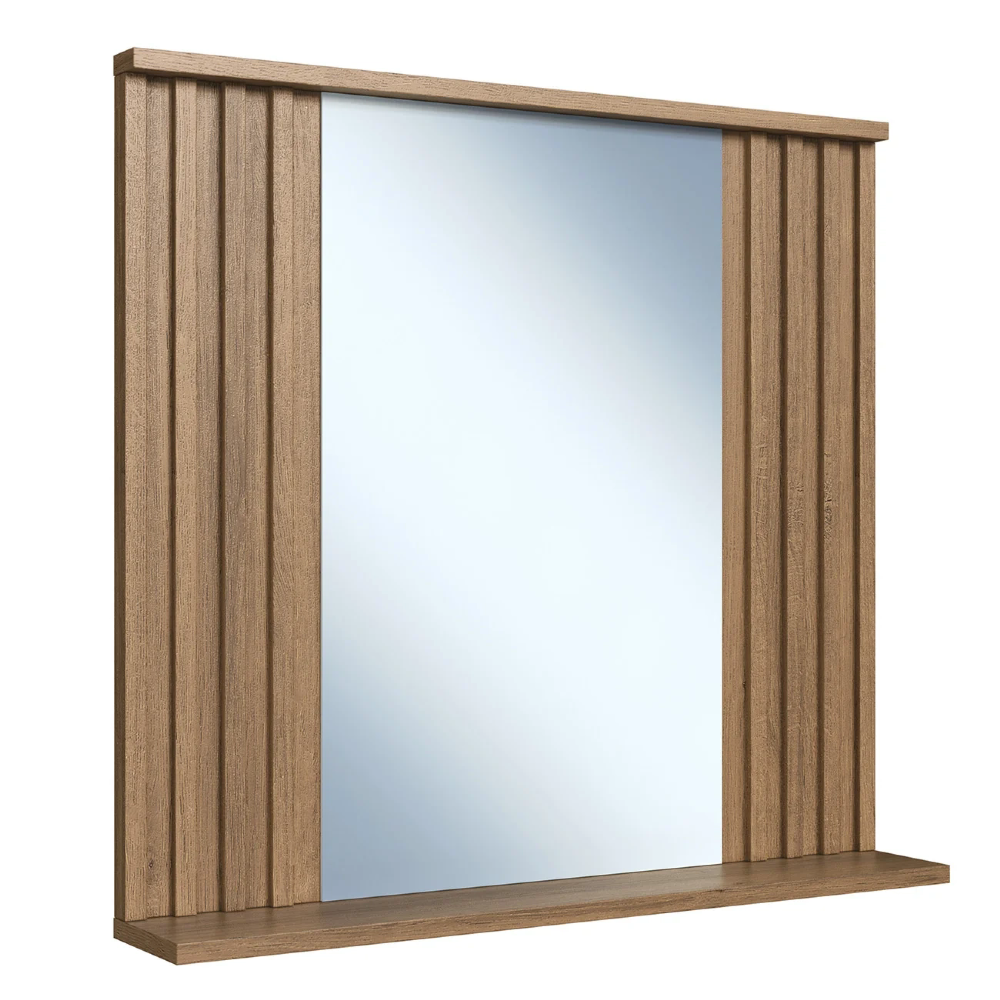 Gabinete Banheiro 75cm  Para Cuba e Espelheira Tunís Mel F10 - Mpozenato