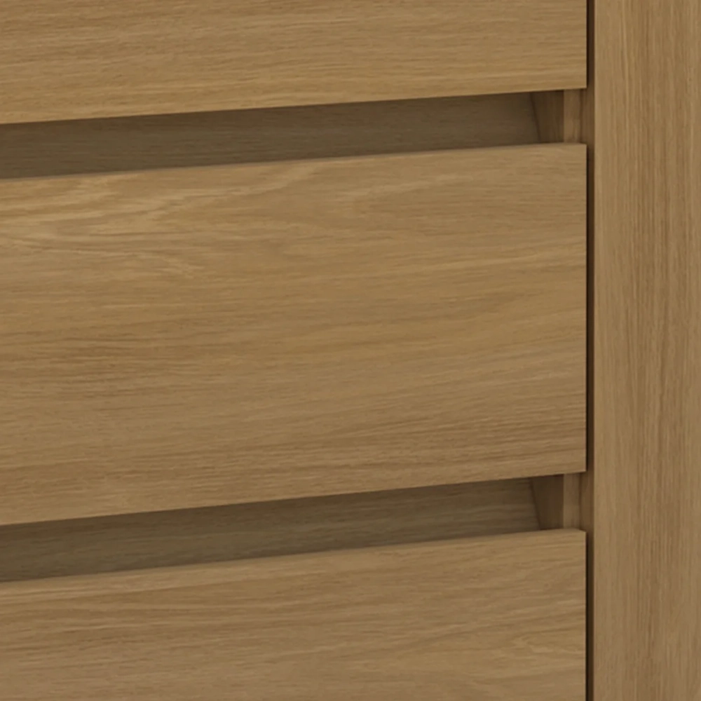 Cômoda Quarto 93cm 4 Gavetas 1 Porta Samira Freijó L01  - Mpozenato