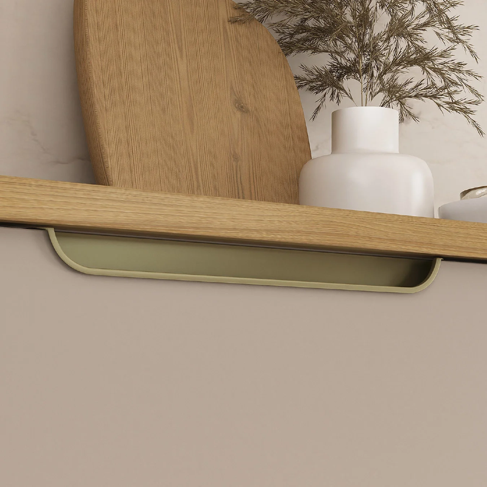 Armário Cozinha 10 Peças CP03 e Tampo Marina Cinammon/Freijó L01 - Mpozenato