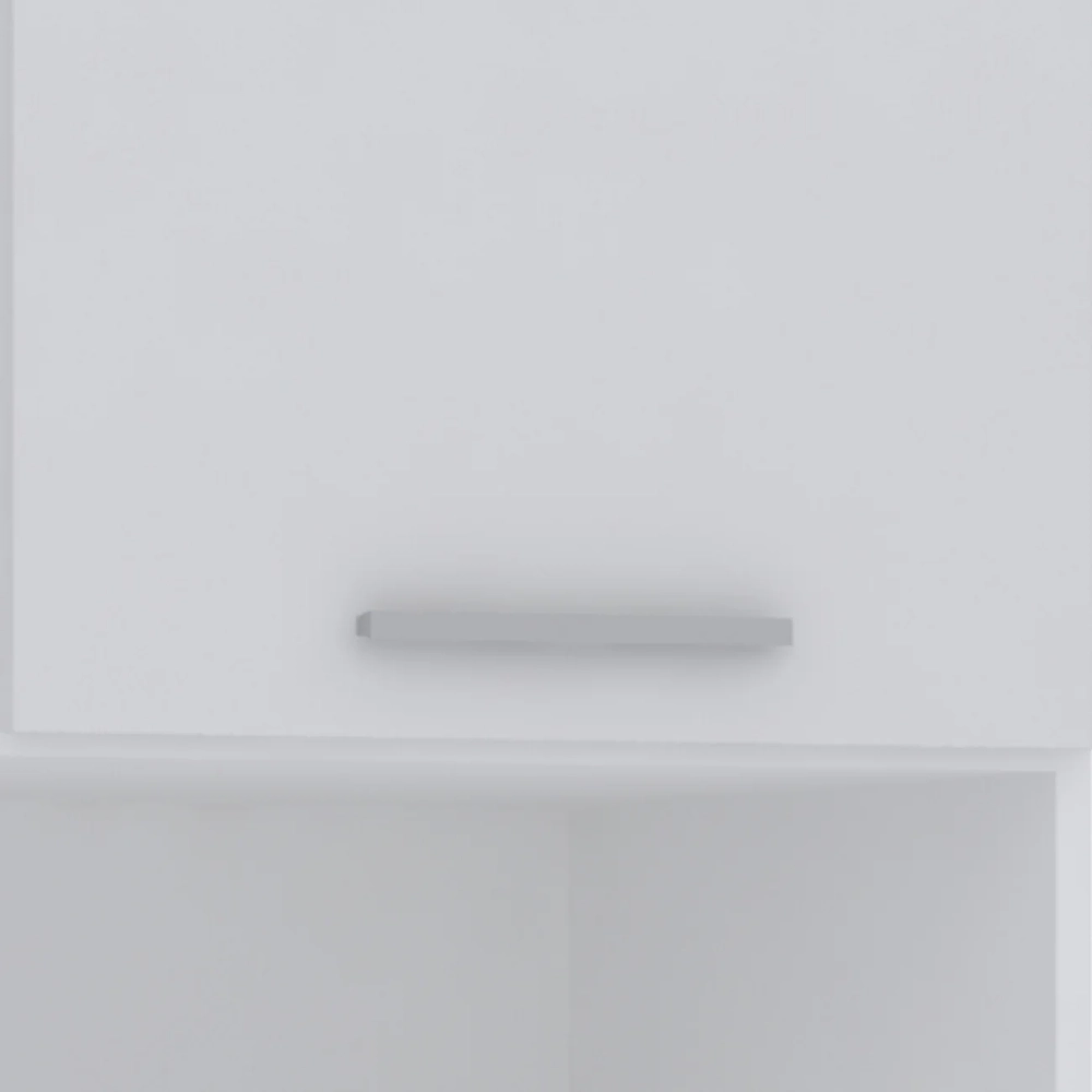 Guarda Roupa Solteiro Modulado CP05 Taiga Branco L01        - Mpozenato