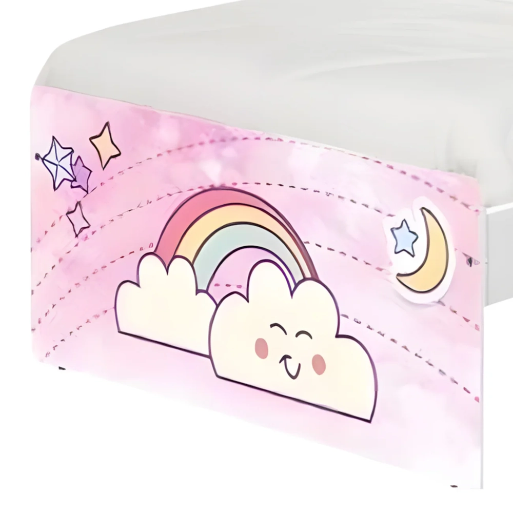 Cama Solteiro Infantil Para Colchão 188x88cm Unicórnio K06 - Mpozenato