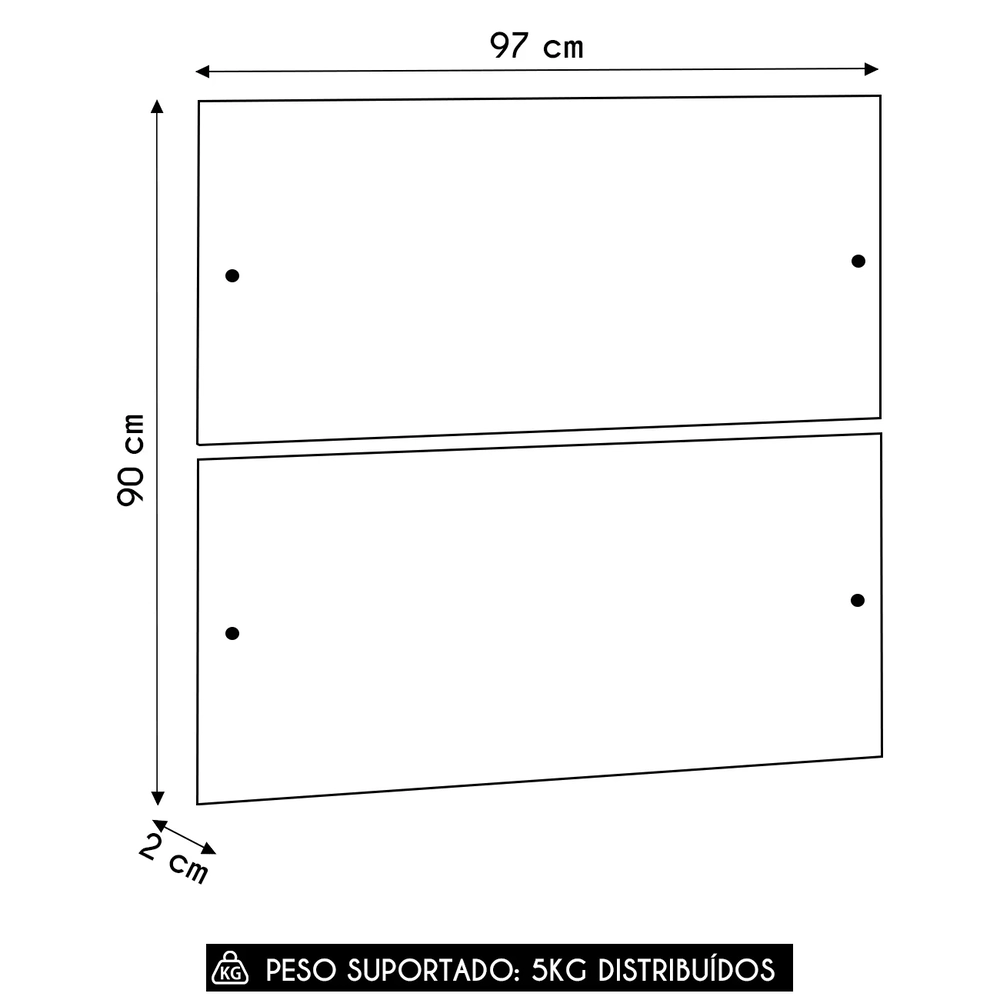 Cabeceira Solteiro Painel Para Cama 97cm Delphi Branco L01   - Mpozenato